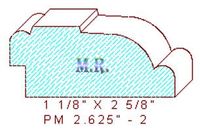 Panel Moulding 2-5/8" - 2 Panel Moulding 2-5/8" - 2