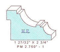 Panel Moulding 2-3/4" - 1 Panel Moulding 2-3/4" - 1