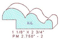 Panel Moulding 2-3/4" - 2 Panel Moulding 2-3/4" - 2