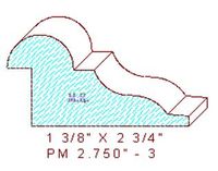 Panel Moulding 2-3/4" - 3 Panel Moulding 2-3/4" - 3