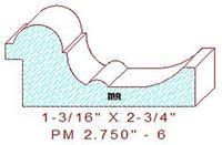 Panel Moulding 2-3/4" - 6 Panel Moulding 2-3/4" - 6