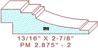 Panel Mould 2-7/8" - 2 Panel Mould 2-7/8" - 2