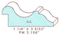Panel Moulding 3-5/32" Panel Moulding 3-5/32"