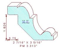 Panel Moulding 3-5/16" Panel Moulding 3-5/16"