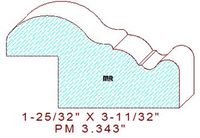 Panel Moulding 3-11/32" Panel Moulding 3-11/32"