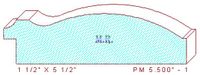 Panel Moulding 5-1/2" - 1 Panel Moulding 5-1/2" - 1