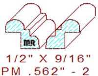 Panel Mould 9/16" - 2 Panel Mould 9/16" - 2