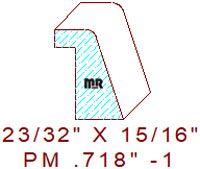 Panel Mould 23/32" - 1
