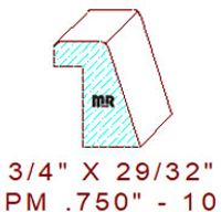 Panel Mould 3/4" - 10 Panel Mould 3/4" - 10