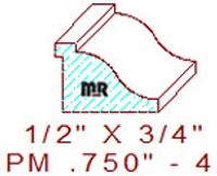 Panel Mould 3/4" - 4 Panel Mould 3/4" - 4