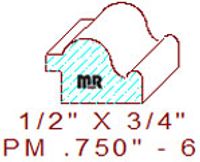 Panel Mould 3/4" - 6