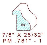 Panel Mould 25/32" - 1 Panel Mould 25/32" - 1