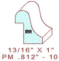 Panel Mould 13/16" - 10 Panel Mould 13/16" - 10