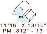 Panel Mould 13/16" - 13 Panel Mould 13/16" - 13