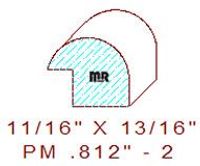 Panel Mould 13/16" - 2 Panel Mould 13/16" - 2
