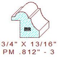 Panel Mould 13/16" - 3