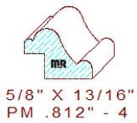 Panel Mould 13/16" - 4 Panel Mould 13/16" - 4