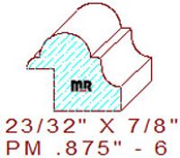 Panel Mould 7/8" - 6 Panel Mould 7/8" - 6
