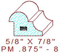 Panel Mould 7/8" - 8 Panel Mould 7/8" - 8