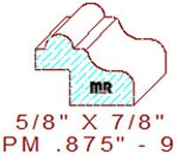 Panel Mould 7/8" - 9 Panel Mould 7/8" - 9