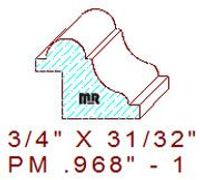 Panel Moulding 31/32" - 1 Panel Moulding 31/32" - 1