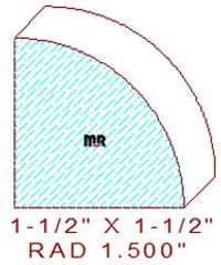 1-1/2" Quarter Round Moulding 