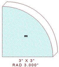 3" Quarter Round Moulding 