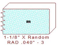 3/64" Radius Edge Moulding - 3 3/64" Radius Edge Moulding - 3