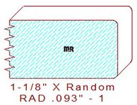 3/32" Radius Edge - 1 3/32" Radius Edge - 1