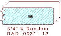 3/32" Radius Edge Moulding - 12 3/32" Radius Edge Moulding - 12