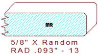 3/32" Radius Edge Moulding - 13 3/32" Radius Edge Moulding - 13