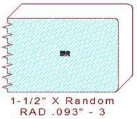3/32" Radius Edge Moulding - 3 3/32" Radius Edge Moulding - 3