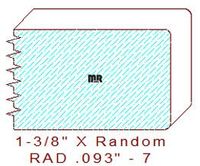 3/32" Radius Edge Moulding - 7 3/32" Radius Edge Moulding - 7