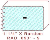 3/32" Radius Edge Moulding - 9 3/32" Radius Edge Moulding - 9