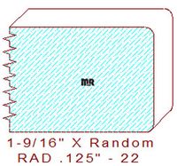 1/8" Radius Edge - 22 1/8" Radius Edge - 22
