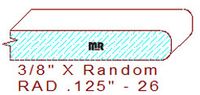1/8" Radius Edge - 26 1/8" Radius Edge - 26