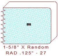 1/8" Radius Edge - 27 1/8" Radius Edge - 27