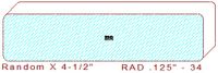 1/8" Radius Edge - 34 1/8" Radius Edge - 34