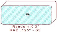 1/8" Radius Edge - 35 1/8" Radius Edge - 35