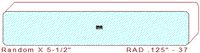1/8" Radius Edge - 37 1/8" Radius Edge - 37