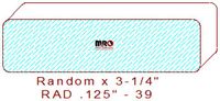 1/8" Radius Edge - 39 1/8" Radius Edge - 39