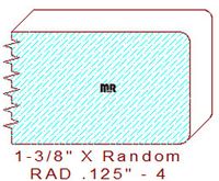 1/8" Radius Edge - 4 1/8" Radius Edge - 4