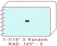 1/8" Radius Edge - 5 1/8" Radius Edge - 5