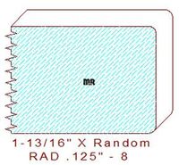 1/8" Radius Edge - 8 1/8" Radius Edge - 8