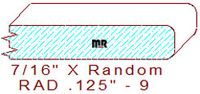 1/8" Radius Edge - 9 1/8" Radius Edge - 9