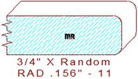 5/32" Radius Edge - 11 5/32" Radius Edge - 11