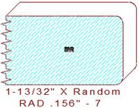 5/32" Radius Edge - 7 5/32" Radius Edge - 7