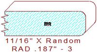 3/16" Radius Edge Moulding - 3 3/16" Radius Edge Moulding - 3