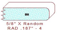 3/16" Radius Edge Moulding - 4 3/16" Radius Edge Moulding - 4