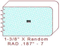 3/16" Radius Edge Moulding - 7 3/16" Radius Edge Moulding - 7
